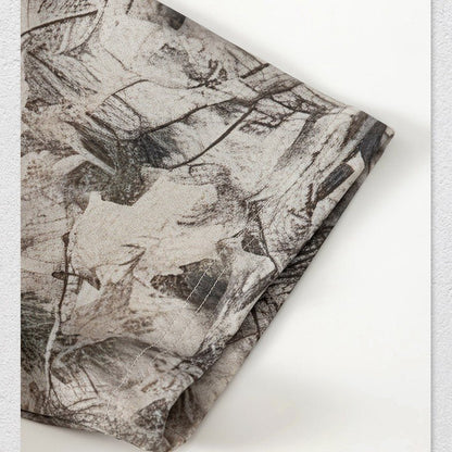 Camouflage Drop-shoulder T-shirt Loose And Casual