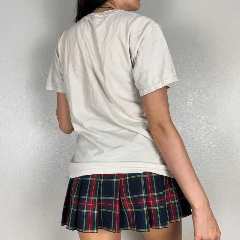 Loose-fitting Short-Sleeve Top With A Unique Print